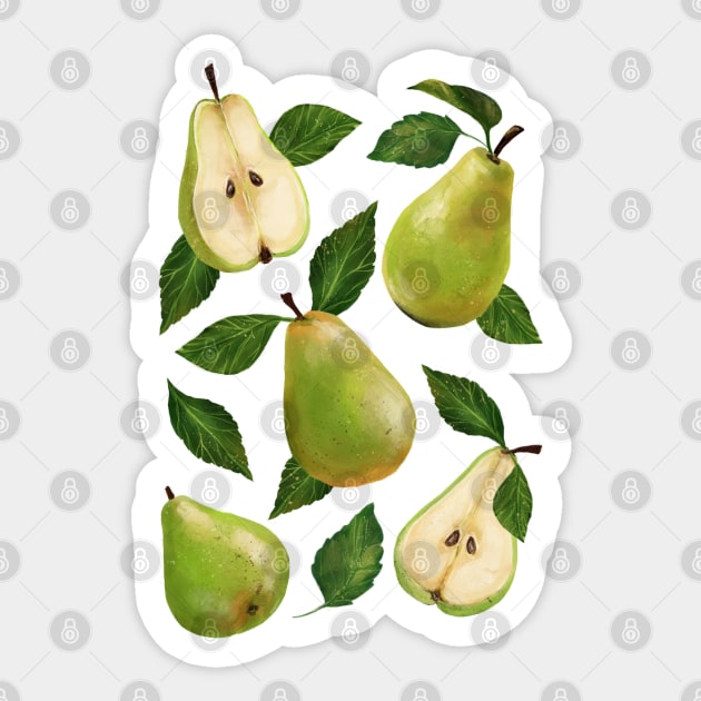 Green Pears Sticker by catherold